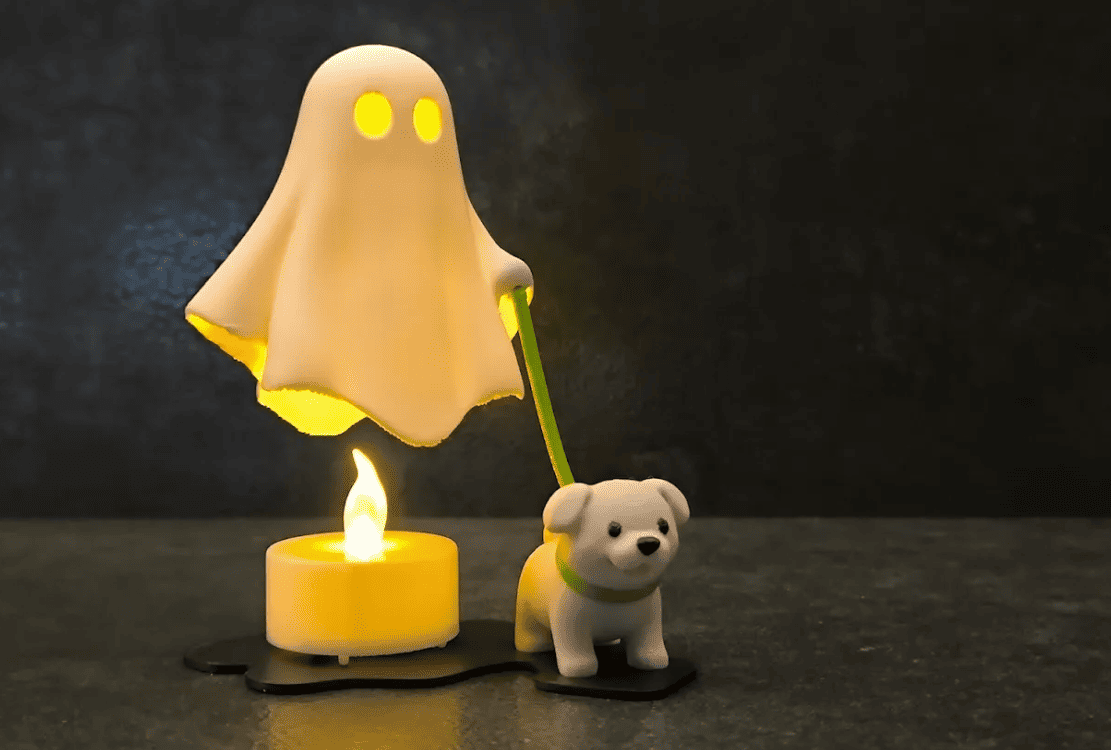 best 3d models for halloween toys_5_ghost with a dog on a walk